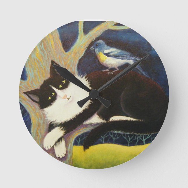 AUDUBON THE CAT ROUND CLOCK (Front)