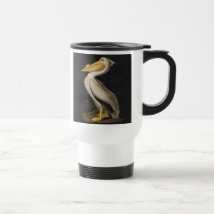 Audubon White Pelican Bird America Travel Mug