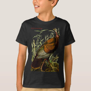 Audubon Wild Turkey North American Birds Education T-Shirt