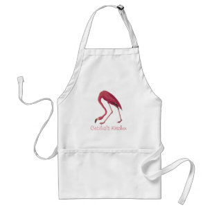 Audubon's American Pink Flamingo Vintage Art Standard Apron