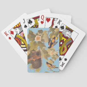 Audubon's Baltimore Oriole Trio Playing Cards