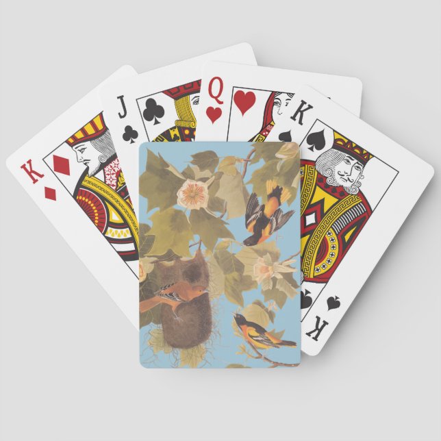 Audubon's Baltimore Oriole Trio Playing Cards (Back)