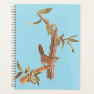 Audubon's Bewick's Long Tailed Wren Song Bird Planner