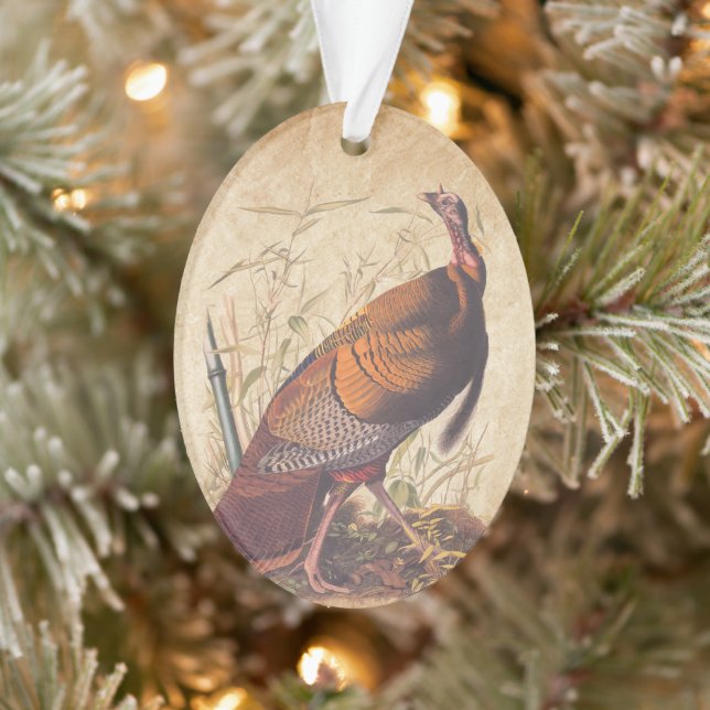 Audubon's Birds of America Wild Turkey Autumn Bird Ornament (Tree)