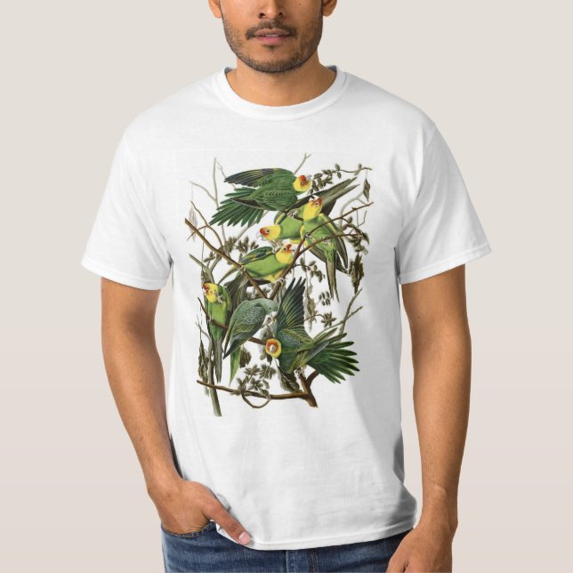 Audubon's Carolina Parakeets T-Shirt (Front)