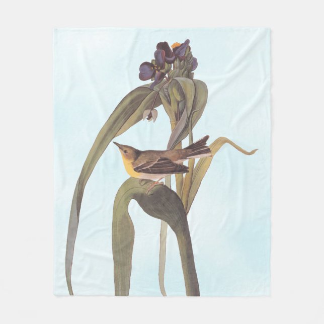 Audubon's Vigour's Vireo Songbird Fleece Blanket (Front)