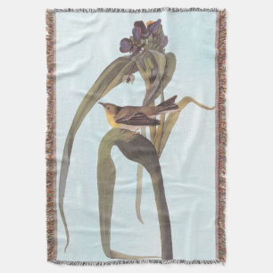 Audubon's Vigour's Vireo Songbird Throw Blanket