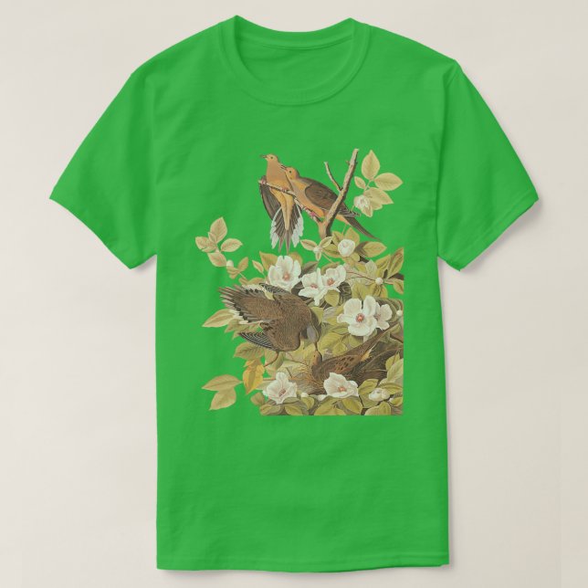 Audubonx27s Carolina Pigeon Turtle Dove 1 T-Shirt (Design Front)