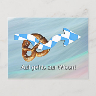 Auf gehts zur Wiesn Postcard