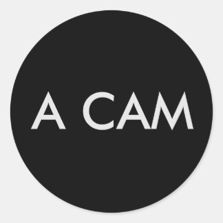 AUFKLEBER # A CAM CLASSIC ROUND STICKER