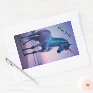 Aufkleber magisches Einhorn Rectangular Sticker