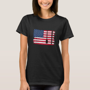 Auger Maker Patriotic Us Flag   T-Shirt