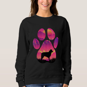 Auggie Paw Mom Dad Dog  Women Men Sweatshirt