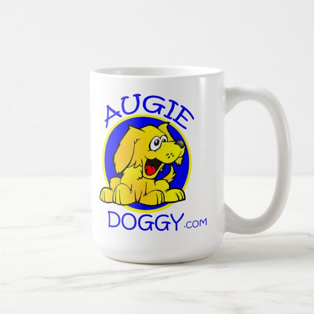 Augie Doggy Cartoon Logo Mug (Right)