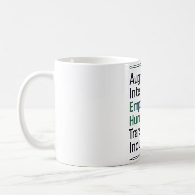 Augmented Intelligence – Empowering Humans Coffee Mug (Left)