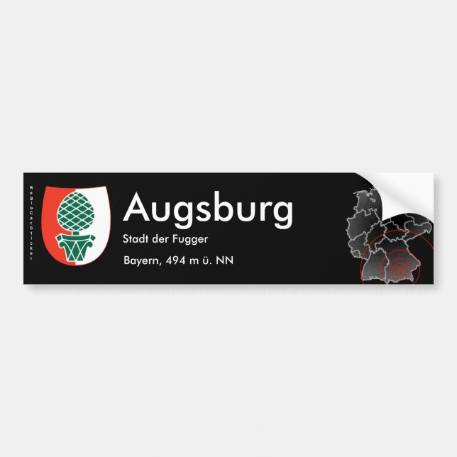 Augsburg 2 bumper sticker (Front)