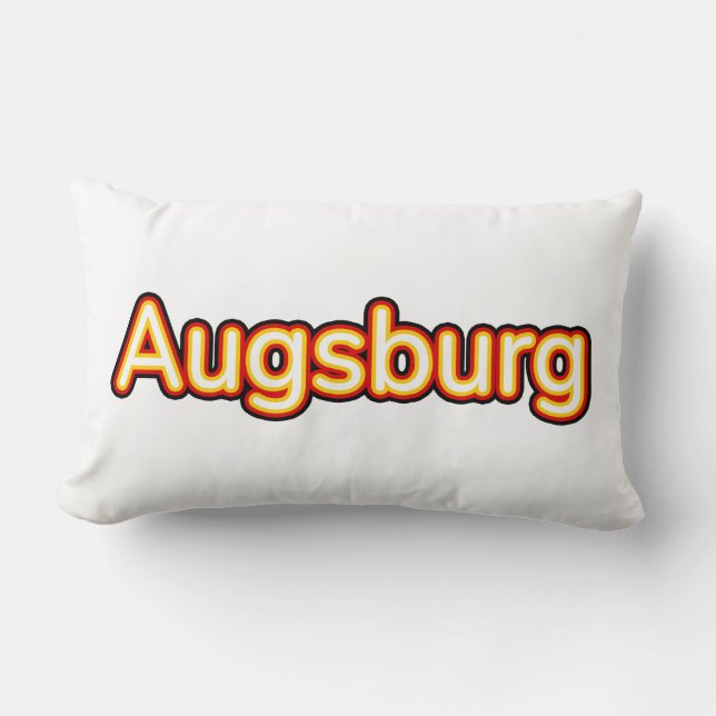 Augsburg Deutschland Germany Lumbar Cushion (Front)