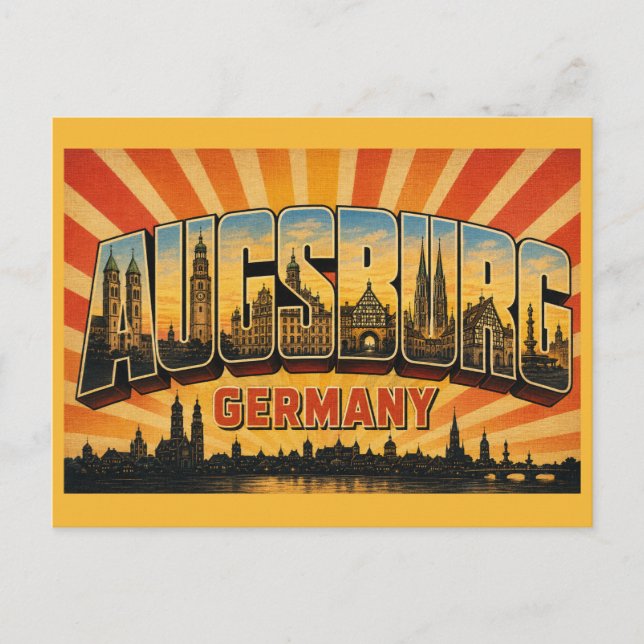 Augsburg Germany Rathaus Postcard (Front)