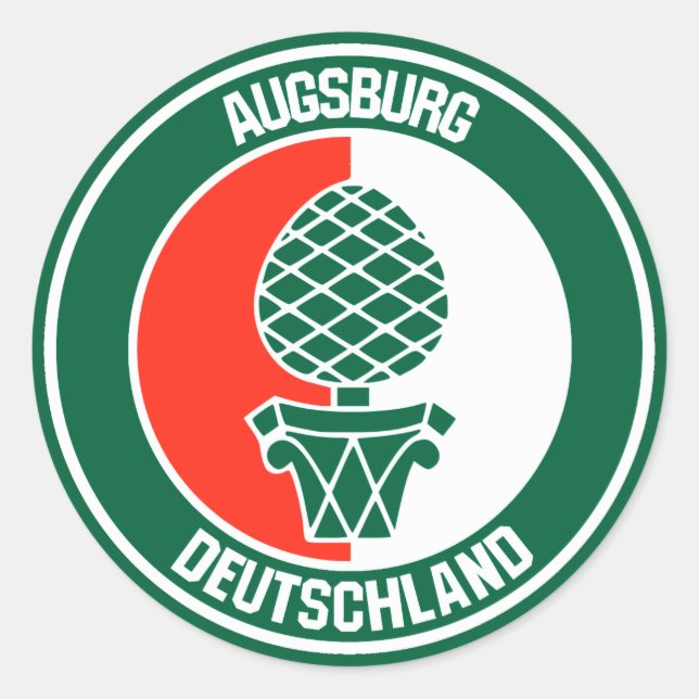 Augsburg Round Emblem Classic Round Sticker (Front)