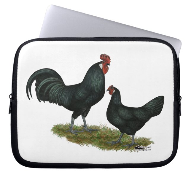 Augsburger Chickens Laptop Sleeve (Front)