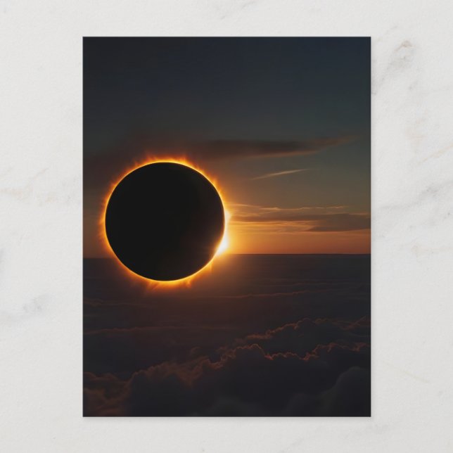 August 12 2026 total solar eclipse greenland  holiday postcard (Front)