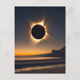 August 12 2026 total solar eclipse greenland holiday postcard