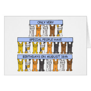 August 16th Birthday Cats