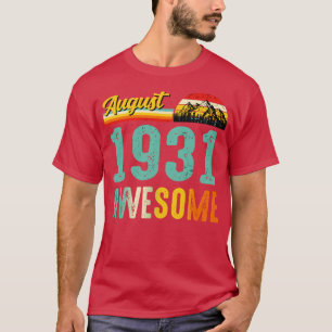 August 1931 Birthday Gift Shirt Vintage August 193