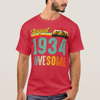 August 1934 Birthday Gift Shirt Vintage August 193