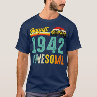 August 1942 Birthday Gift Shirt Vintage August 194
