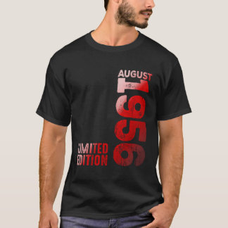 August 1956 Legendary Year 1956 Birth Vintage Sinc T-Shirt
