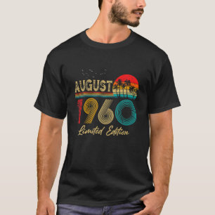 August 1960 61 Years Old Limited Edition 61St Birt T-Shirt