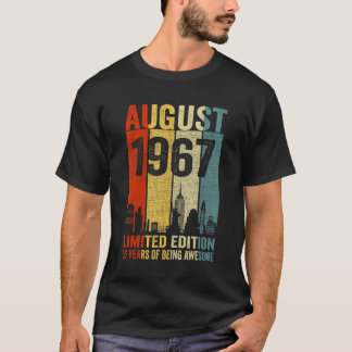 August 1967 56 Years Of Being Awesome 3 T-Shirt