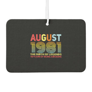 August 1981 Gift Idea Car Air Freshener