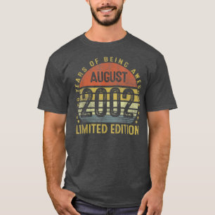 August 2002 20th Birthday Gifts Vintage Limited Ed T-Shirt