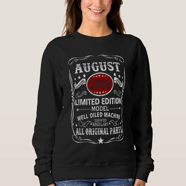 August 2008  Model Well Oiled Machine Sweatshirt (Front)