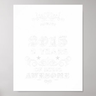 August 2015 8 Years Of Being Awesome   Copy Poster