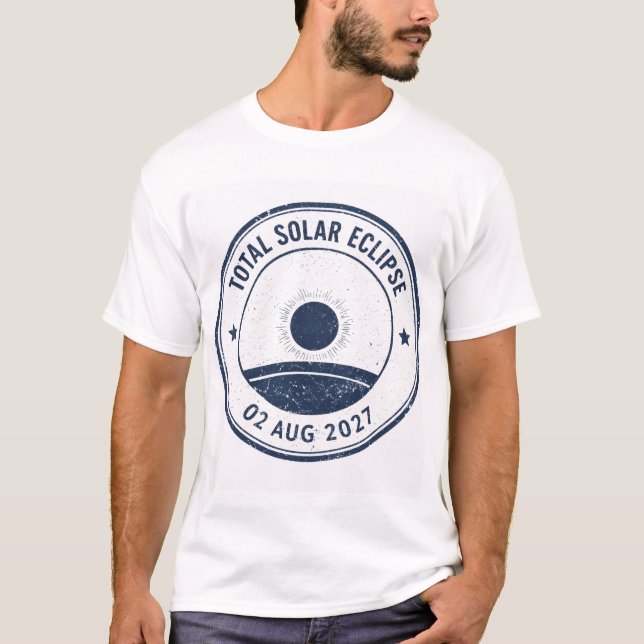 August 2 2027 Solar Eclipse T-Shirt (Front)