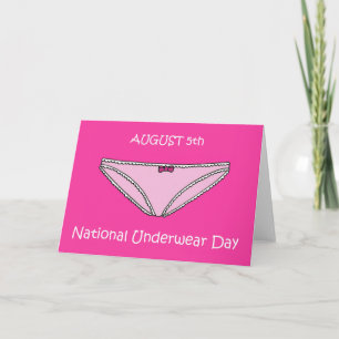 August 5th - National Underwear Day Card