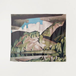 August Algonquin Park Painting by A J Casson Tapestry