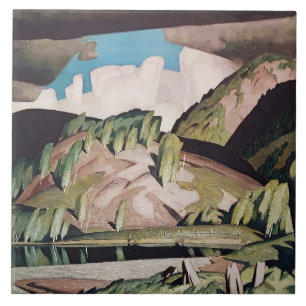 August Algonquin Park Painting by A J Casson Tile