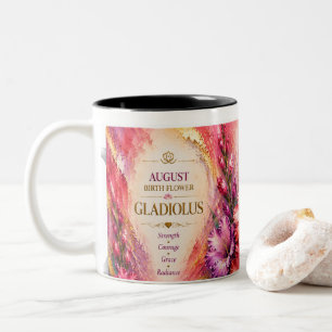 August Birth Flower • Energy Abstracts • Original Two-Tone Coffee Mug