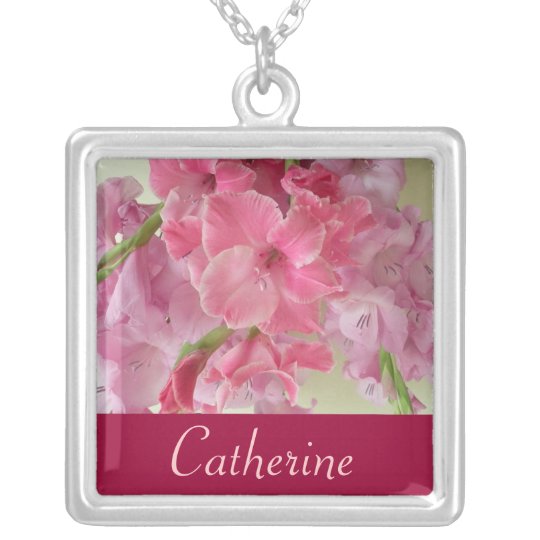 AUGUST Birth Flower - Gladiola Necklace