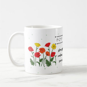 August Birth Flower Mug with Flower Meanings