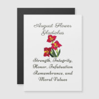 August Birth Month Flower Gladiolus Birth Gift