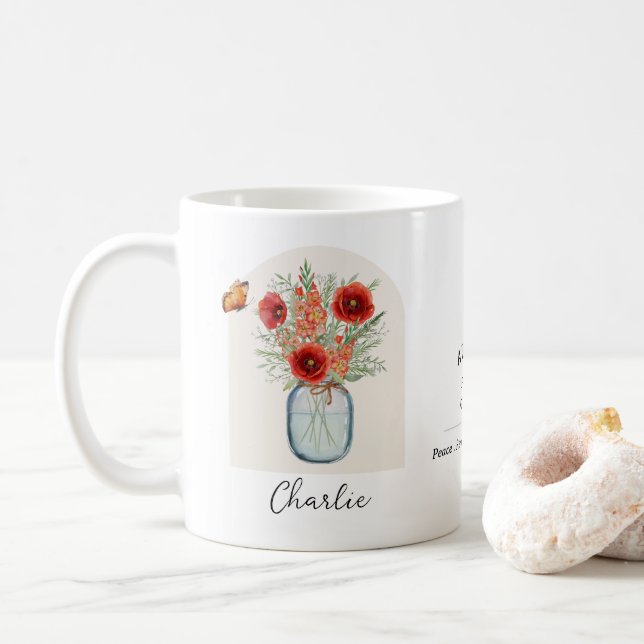 August Birth Month Flower Mug (With Donut)