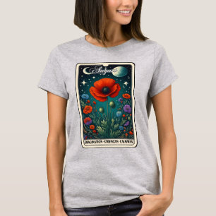 August Birth Month Flower Poppy T-Shirt