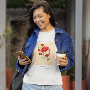 August Birth Month Flower T-Shirt