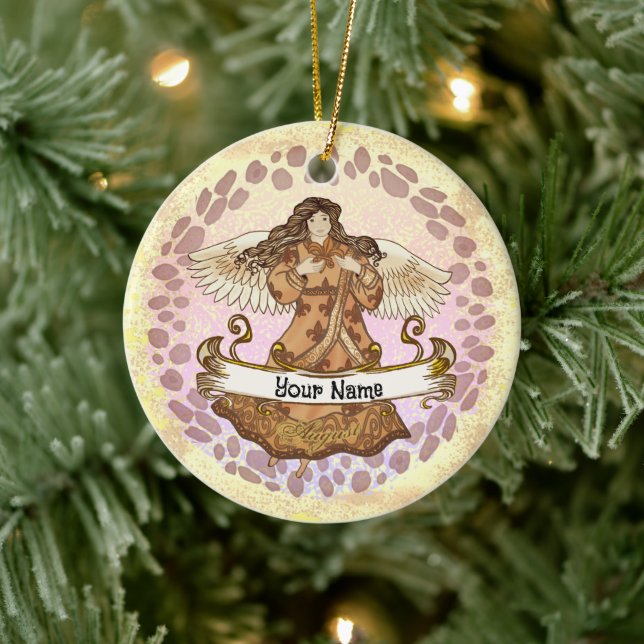 August Birthday Angel birthday custom ornaments (Tree)