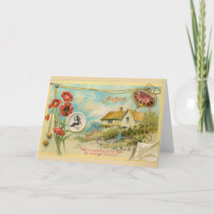 August Birthday Card